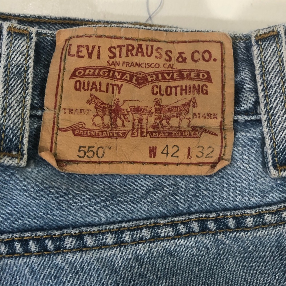 Levis 550 Relaxed Fit Blue Men’s Jeans W42 X L32 Levis Strauss & Co. - Picture 8 of 11